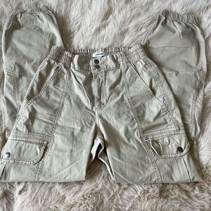 Garage Beige Buttoned Pants